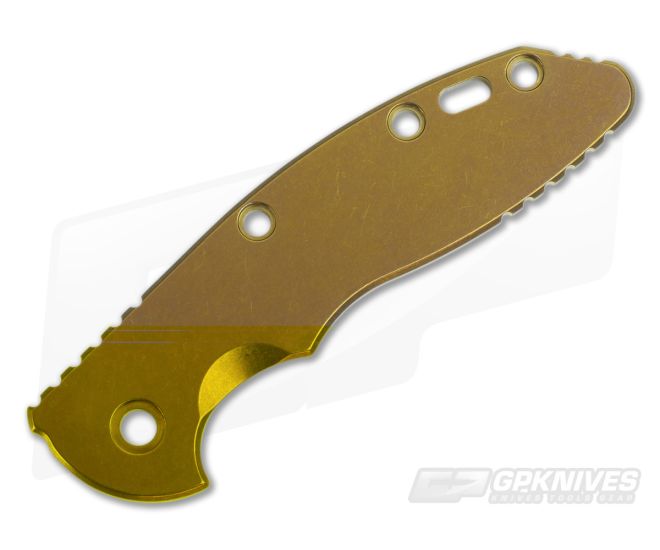 Hinderer Knives Bronze Titanium Handle Scale for XM-18 3.5" Smooth - HK-0228