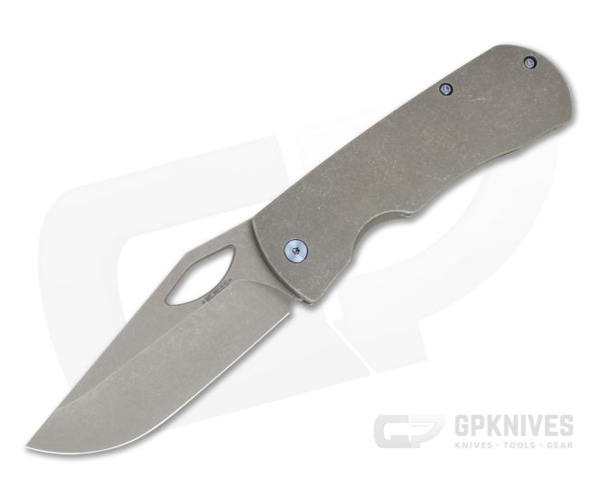 McNees Knives Dixon Base Model Blue Hardware Atomic Stonewash - MNK-022
