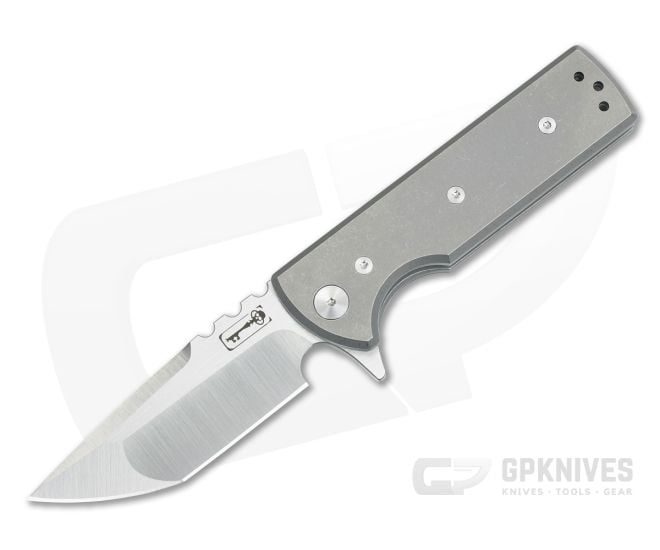 Chaves Ultramar T.A.K. Tanto M390 Stonewashed Titanium Flipper - CKT-022