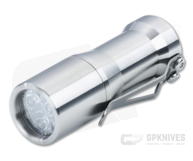 CWF Peanut Custom Flashlight Machined Satin Titanium 5000k 219C LED CWF-022 - CWF-022