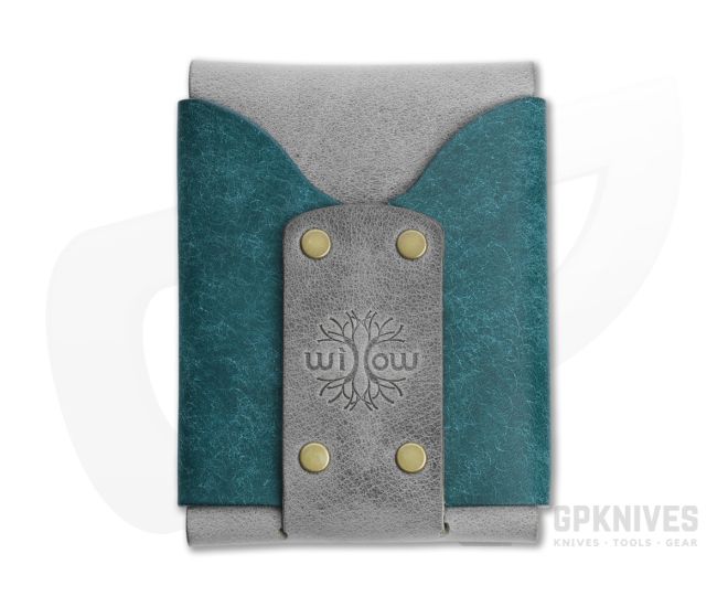 Willow Craft Original Wask Wallet Charcoal and Turquoise Pueblo - WCG-023