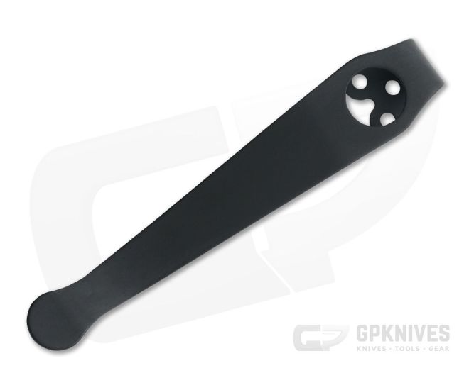 Lynch Northwest Titanium Deep Carry Pocket Clip Spyderco Long Black DLC - LNW-023