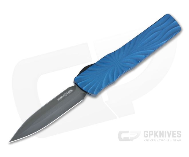 Brian Tighe and Friends Twist Tighe OTF Auto Ceramic Blue DLC Dagger 1300-6 - BTF-023