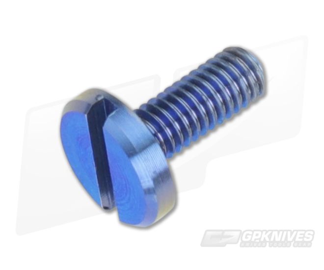 Hinderer Knives Titanium Pivot Screw Blue Anodized for 3" XM-18 - HK-0244
