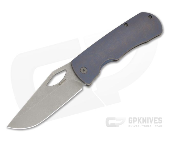 McNees Knives Dixon Base Model Blue/Bronze Atomic Stonewash - MNK-024