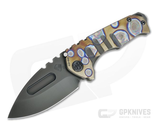 Medford Praetorian Genesis T Drop Point PVD S35VN Faced Flame Bronze Titanium Frame Lock Folder - MKT-024