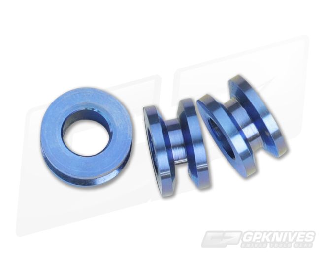 Hinderer Knives XM-18 3.5" Ti Standoffs Blue - HK-0250