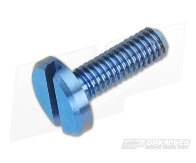 Hinderer Knives Titanium Pivot Screw Blue Anodized for 3.5" XM-18 and XM-24 - HK-0253