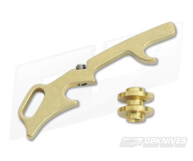 Hinderer XM-18 3.5" Lanyard Backspacer Brass - HK-0262