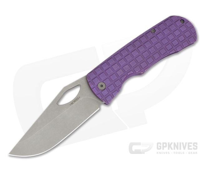 McNees Knives Dixon Frag Violet Atomic Stonewash - MNK-026