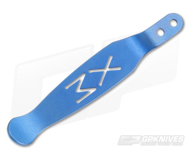 Hinderer XM Pocket Clip Titanium Blue - HK-0279