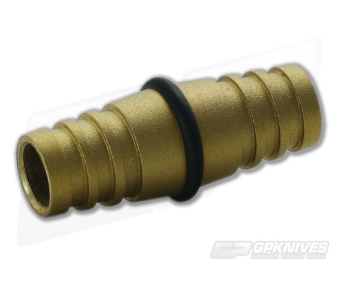 Hinderer Knives Alpha Bead Brass Bead Blast - HK-0289