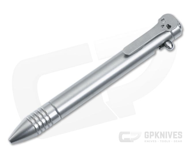 Chaves Ultramar Bolt Action Pen Solid Stonewashed Titanium CKT-028 - CKT-028