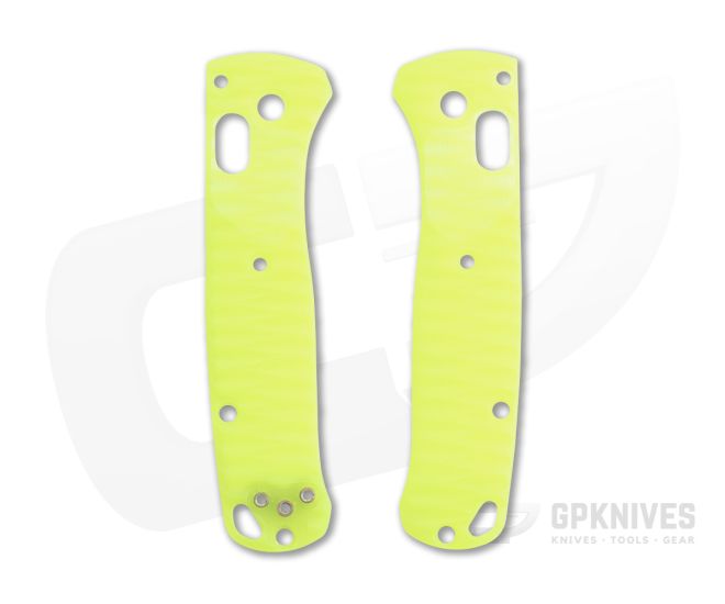 Putman Blade Scales Benchmade Mini Bugout 533 DayGlo Yellow G10 Custom Scales - PBS-028