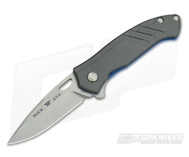 Buck 294 Momentum Tungsten Gray Cerakote Stonewash S30V Assisted Folder 294GYS2 - BU-0294GYS2
