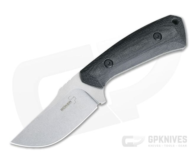 Boker Plus Spark 440C Micarta Fixed Blade Hunting Knife 02BO010 - BO-02BO010