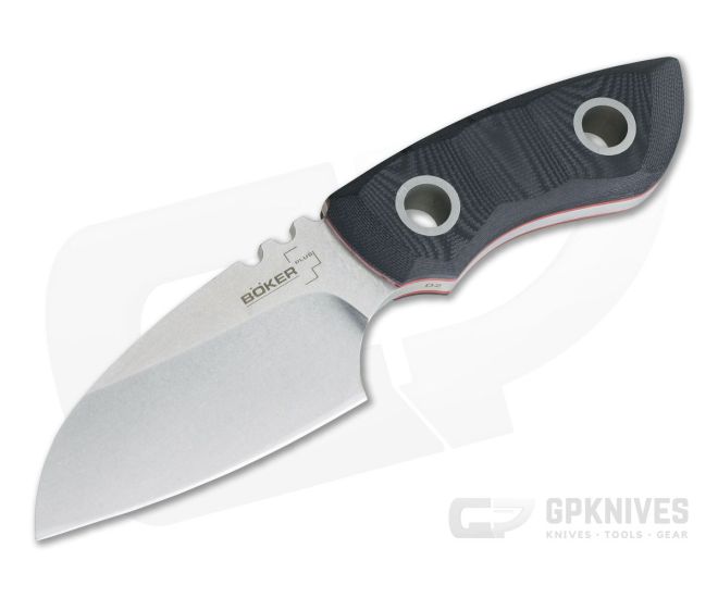 Boker Plus PryMate Pro Vox Stonewashed D2 Black Micarta Fixed Blade 02BO016 - BO-02BO016