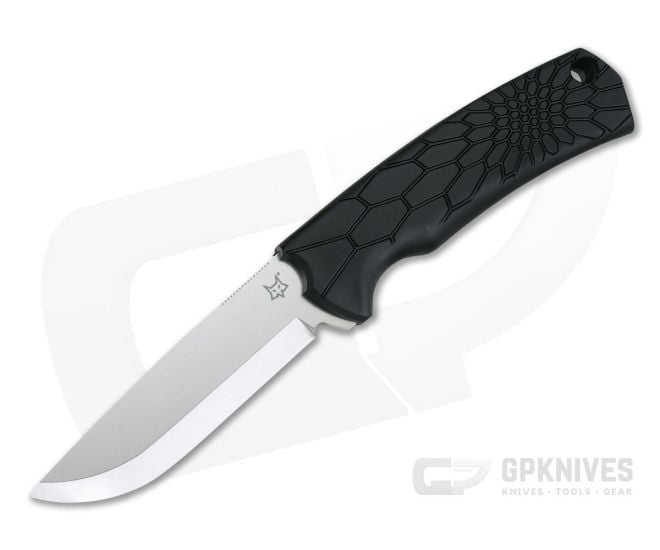 Fox Knives Vox Core Scandi Grind Becut Black Polymer Fixed Blade Bushcraft Knife 606 - BO-02FX737