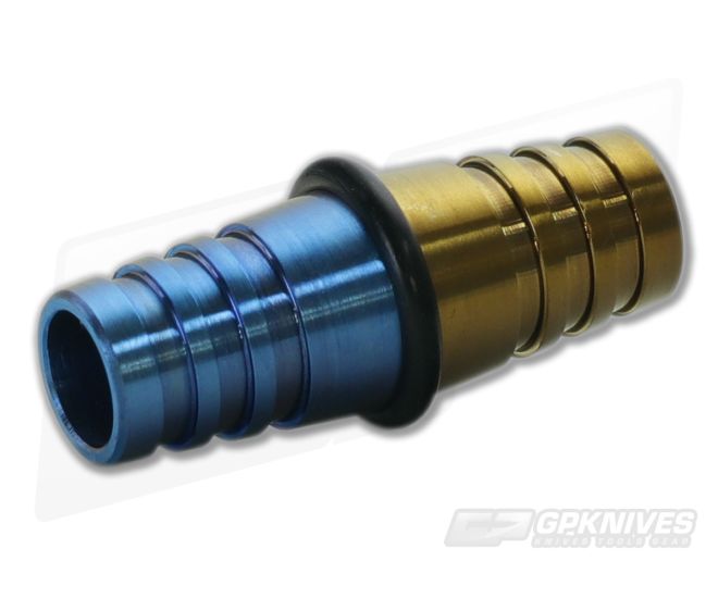 Hinderer Knives Alpha Bead Titanium Blue/Bronze Two-Tone - HK-0300