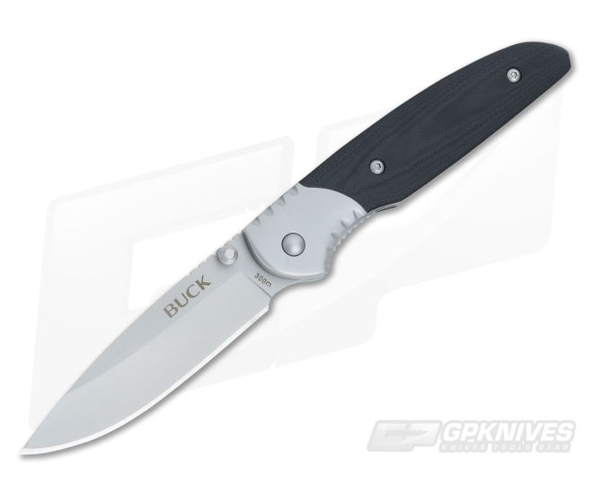 Buck Knives Glacier Small Black G10 Folder 300BKS - BU-0300BKS