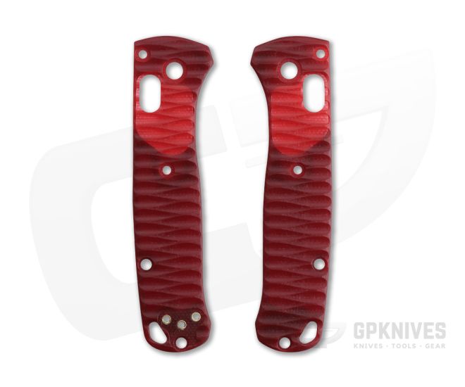Putman Blade Scales Benchmade Mini Bugout 533 Red G10 Custom Scales - PBS-030