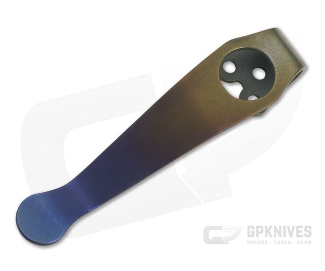 Lynch Northwest Fade Ano Spyderco Short Titanium Deep Carry Pocket Clip - LNW-030
