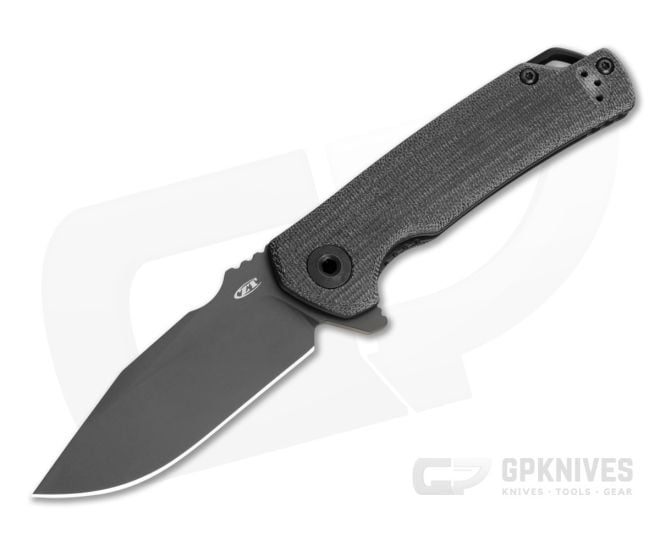 Zero Tolerance 0316 Black Canvas Micarta CRU-WEAR Liner Lock Knife (3.50" Blade) - ZT-0316