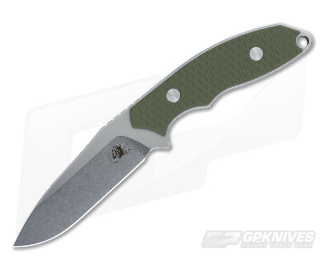 Hinderer Knives Flashpoint OD Green 3" Fixed S35VN Blade - HK-0318