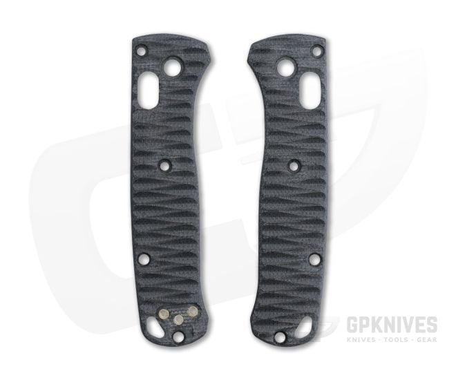 Putman Blade Scales Benchmade Mini Bugout 533 Dark Black Micarta Custom Scales - PBS-031