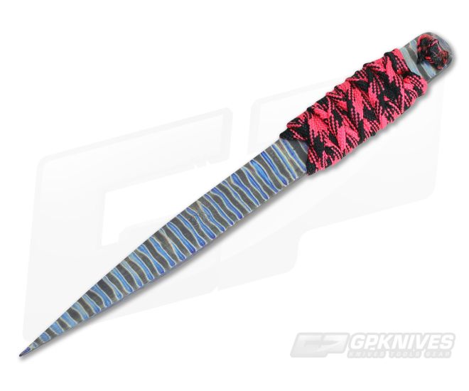 M Strider Knives Flamed Titanium Nail 6.00" Cord Wrapped Fixed Blade #2 - MSK-031