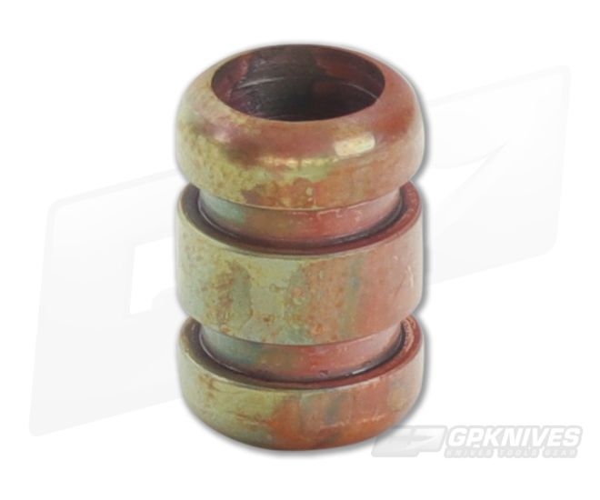 Ti Survival Copper Lanyard Bead Grooved Patina - TS-032