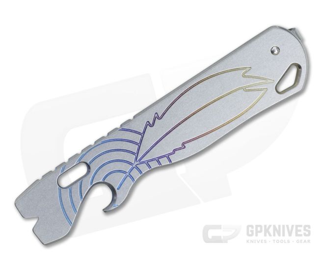 Lynch Northwest All Access Pass AAP V1.5 Stonewash Fade Ano Titanium Pocket Tool w/ Clip - LNW-033