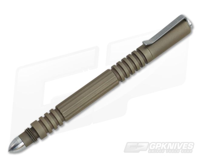 Hinderer Knives Investigator Pen FDE DLC Stainless Steel - HK-0340