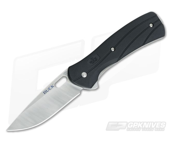 Buck Vantage Select Large Black Flipper 345BKS - BU-0345BKS