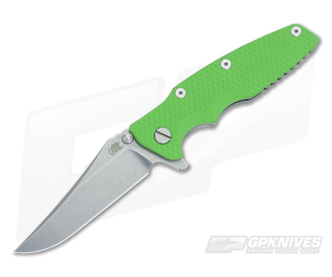 Hinderer Knives Eklipse Gen 2 Flipper Green G10 Bowie - HK-0346