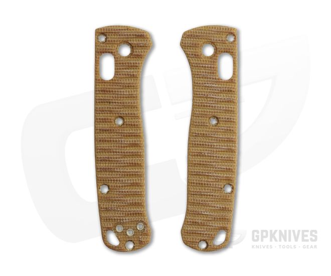 Putman Blade Scales Benchmade Mini Bugout 533 Natural Micarta Custom Scales - PBS-034