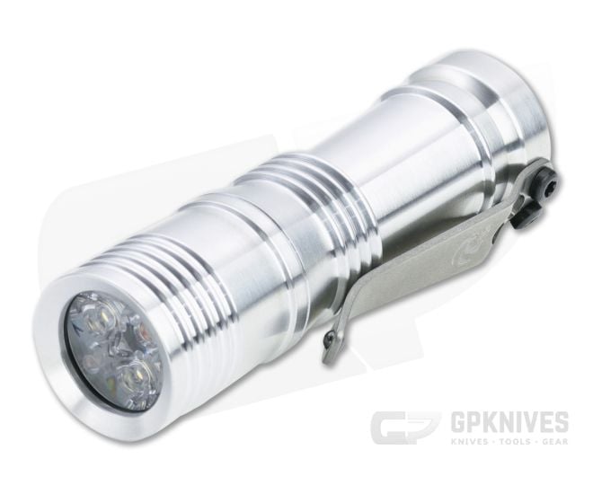 Laulima Metal Craft Ion Flashlight Satin Aluminum 4000K Neutral White Led Flashlight - LMC-034