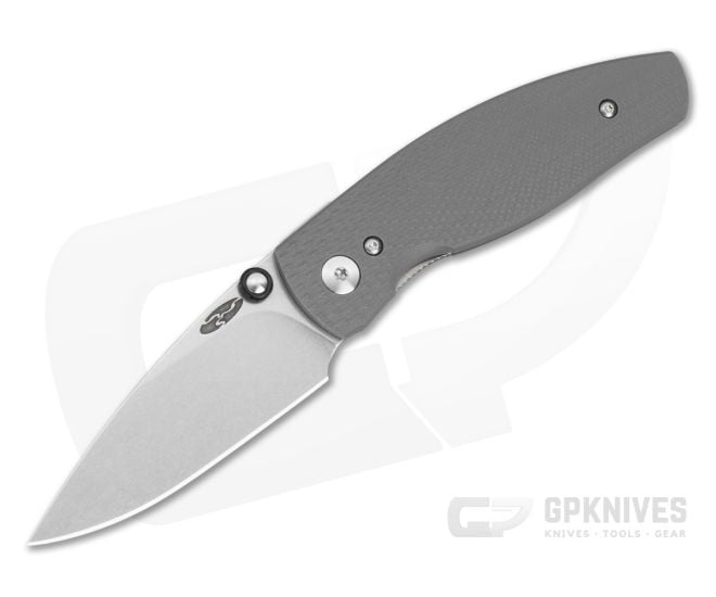 TRM Neutron 2 Slate Gray G10 3D Lizard Skin MagnaCut Liner Lock Knife (3.00" Blade) - TRM-034