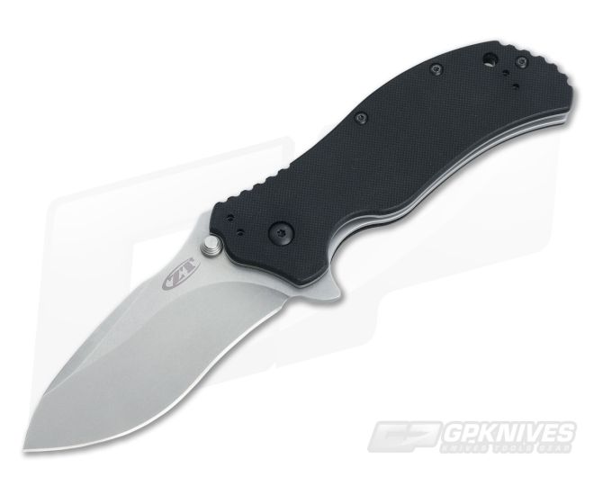 Zero Tolerance 0350 Stonewashed S30V Black G10 Assisted Flipper - ZT-0350SW