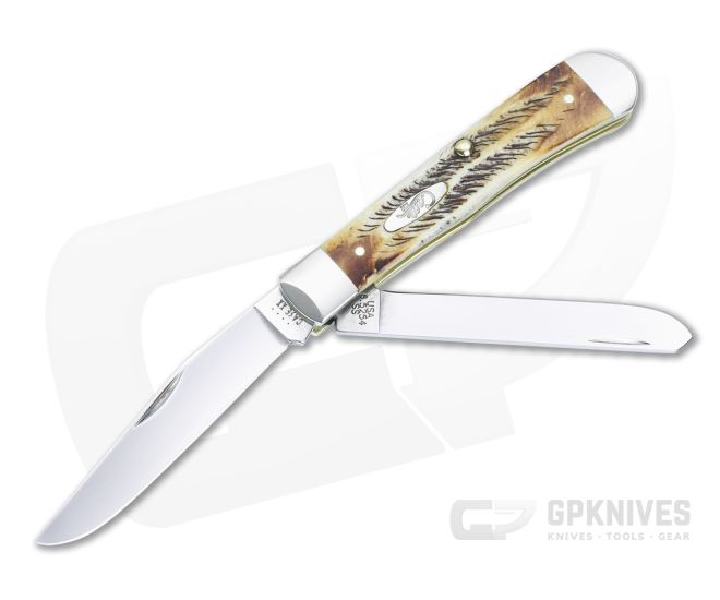 Case Trapper Bonestag Handle Polished Tru-Sharp Blades 03573 - CA-03573