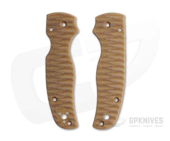 Putman Blade Scales Spyderco Shaman Natural Canvas Micarta Scales - PBS-035