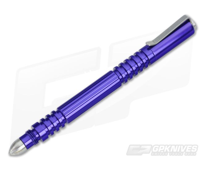 Hinderer Investigator Pen Purple High Polish Aluminum - HK-0362