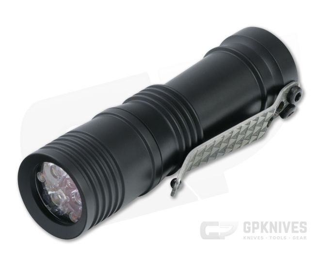 Laulima Metal Craft Ion Flashlight Black Cerakote Aluminum 4000K Neutral White Led Flashlight - LMC-036