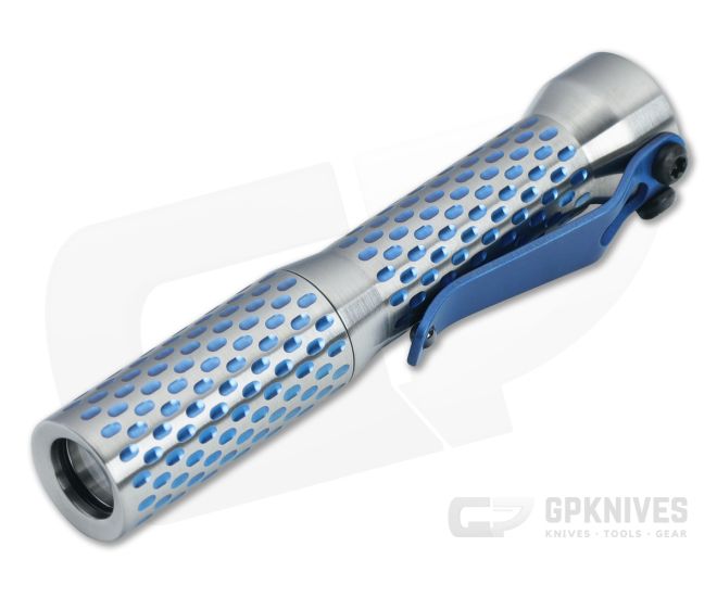 Dawson Machine Craft Divot Slimmer Flashlight Satin Blue Titanium (4500K) - DMC-036