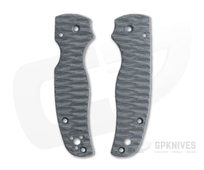 Putman Blade Scales Spyderco Shaman Black Canvas Micarta Scales - PBS-036
