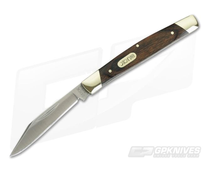 Buck Solo Woodgrain Single Blade Traditional Slipjoint 0379BRS - BU-0379BRS