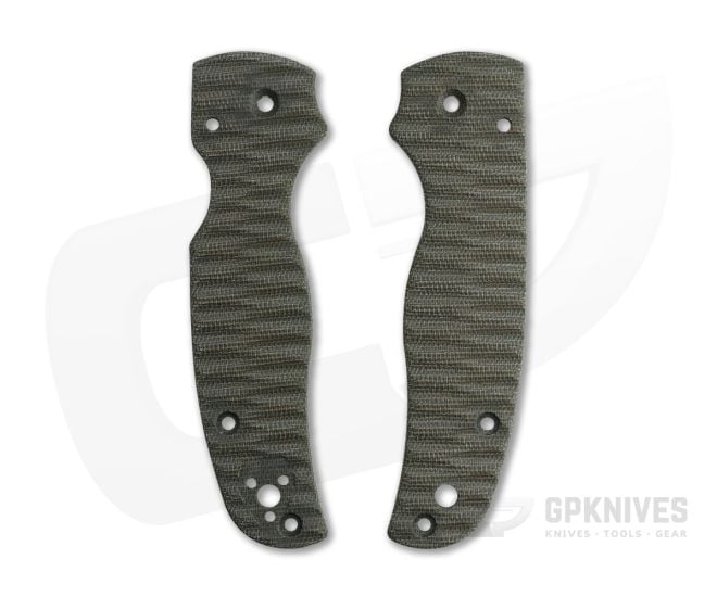 Putman Blade Scales Spyderco Shaman OD Green Canvas Micarta Scales - PBS-037