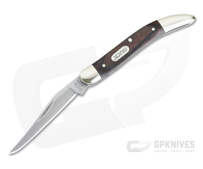 Buck Toothpick Woodgrain Single Blade Traditional Slipjoint 0385BRS - BU-0385BRS