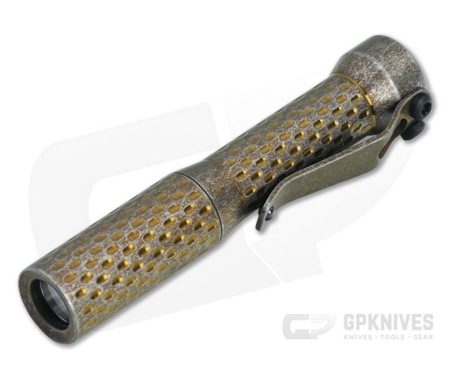 Dawson Machine Craft Divot Slimmer Flashlight Stonewashed Bronze Titanium (4500K) - DMC-039
