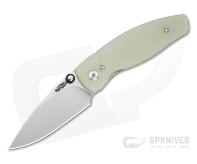 TRM Neutron 2 Jade G10 3D Lizard Skin MagnaCut Liner Lock Knife (3.00" Blade) - TRM-039